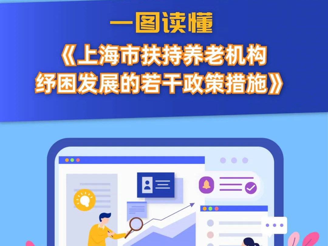 上海：一圖讀懂上海市扶持養老機構紓困發展的若干政策措施